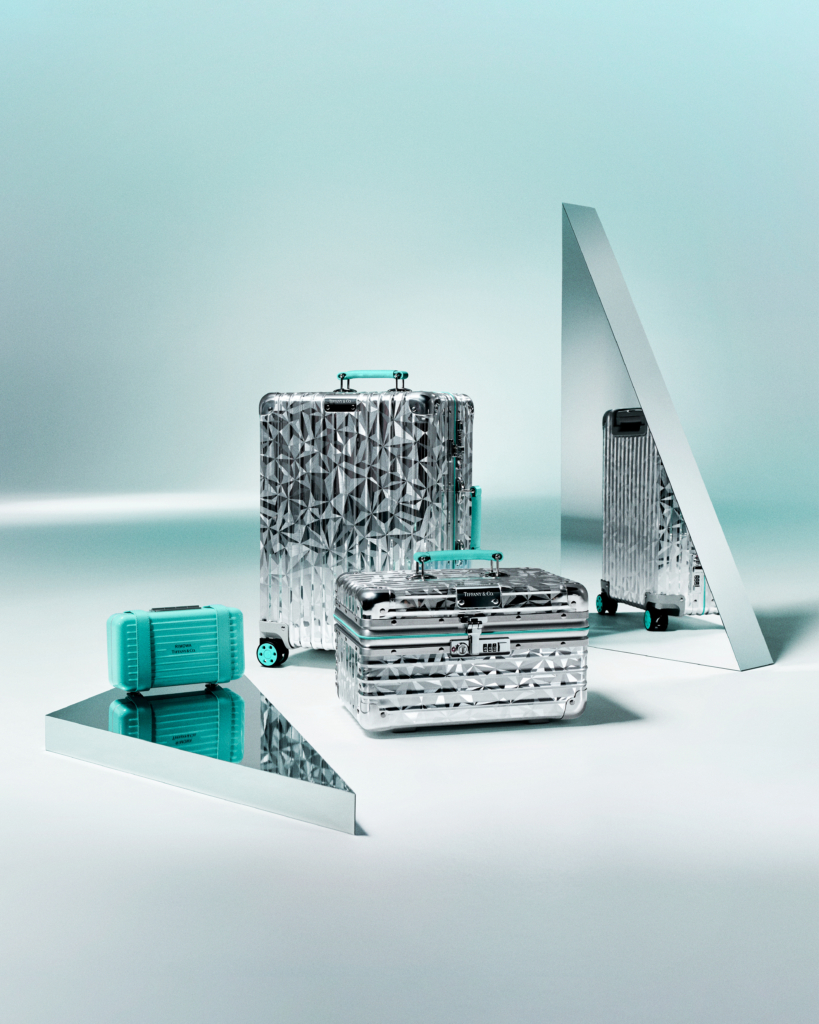 RIMOWA x Tiffany & Co. Rock Cut Cabin in Aluminum with Tiffany