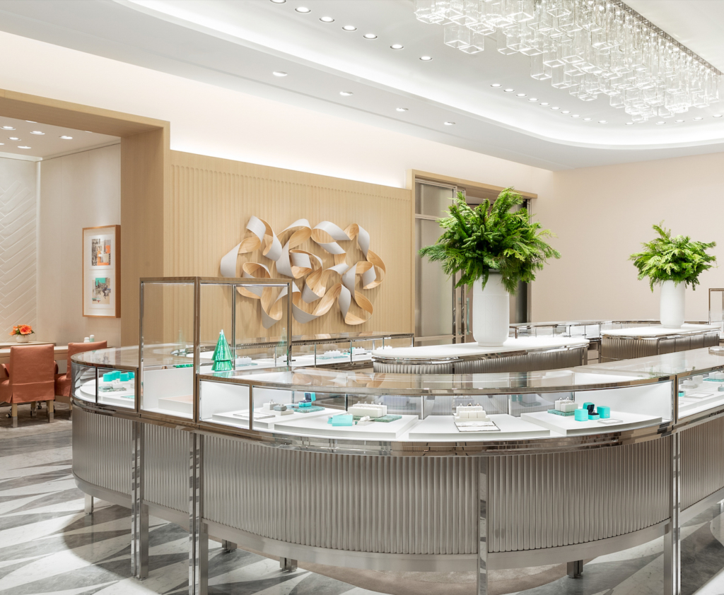 At Tiffany & Co.'s Newly Expanded and Relocated South Coast Plaza Home,  Design Details Delight - Tiffany