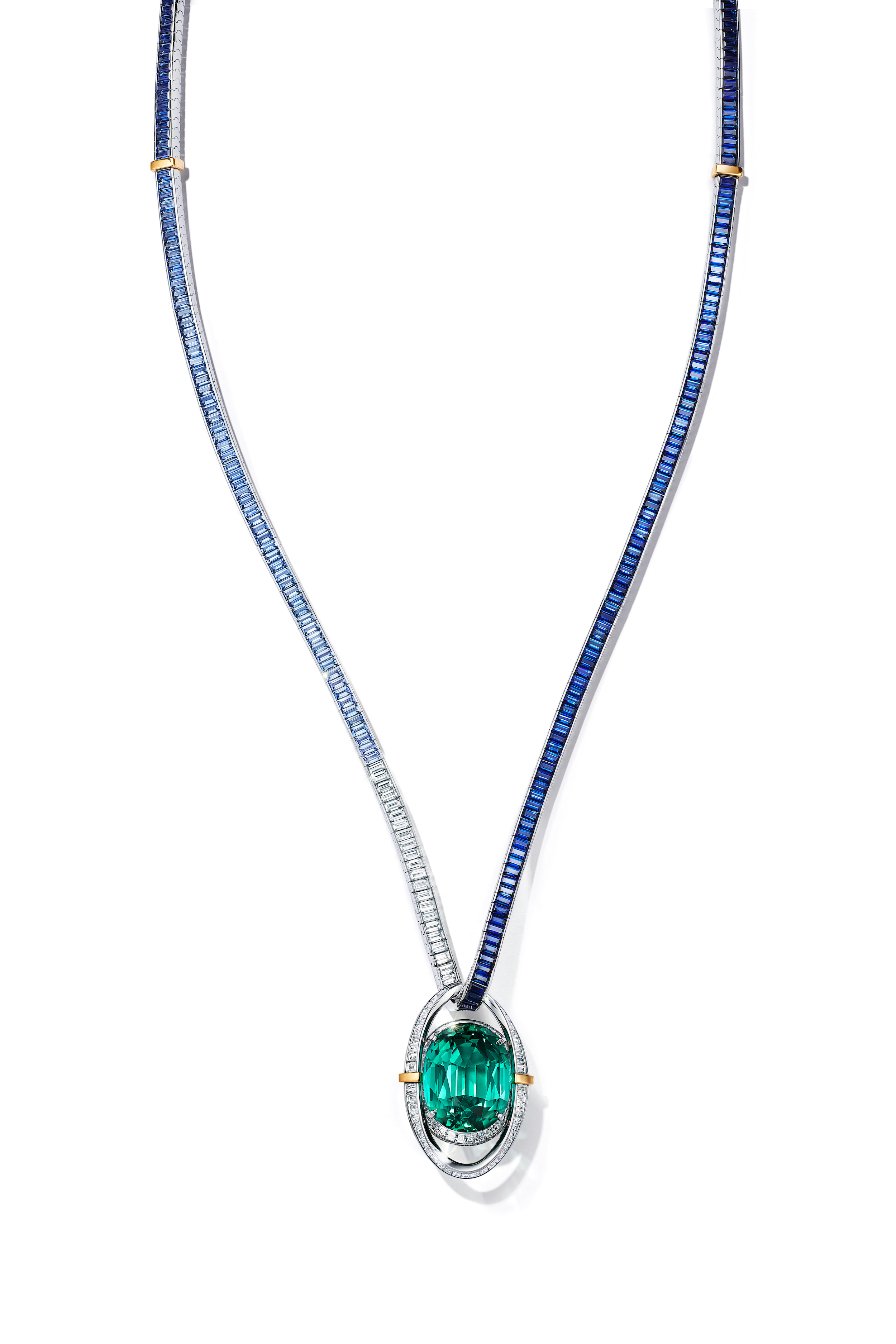 Sapphire & Diamond High Jewelry Necklace