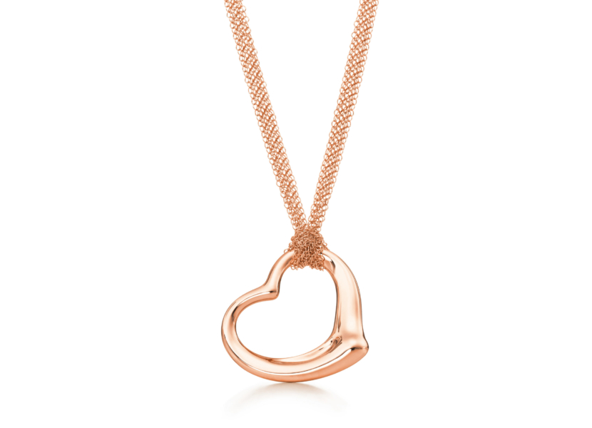 Open Heart Mesh Necklace In 18k Rose Gold Tiffany - Tiffany Open Heart Pendant Rose Gold Open Heart Mesh Necklace In 18k Rose Gold Tiffany - Tiffany Open Heart Pendant Rose Gold