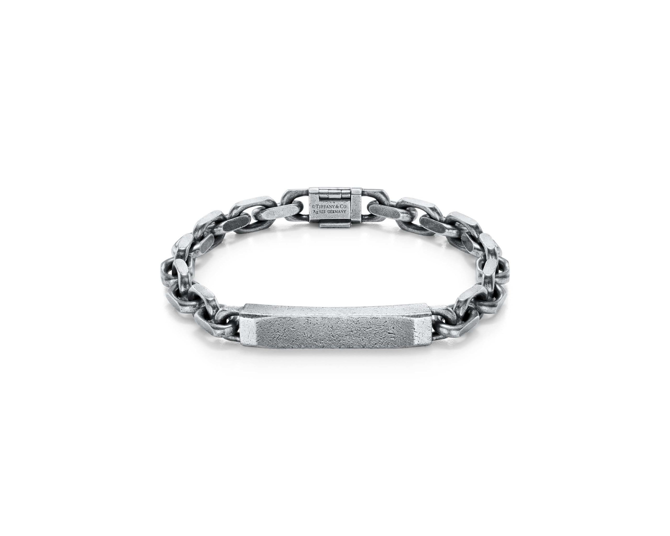 Tiffany 1837® Makers tumbled I.D. chain bracelet in sterling silver -  Tiffany