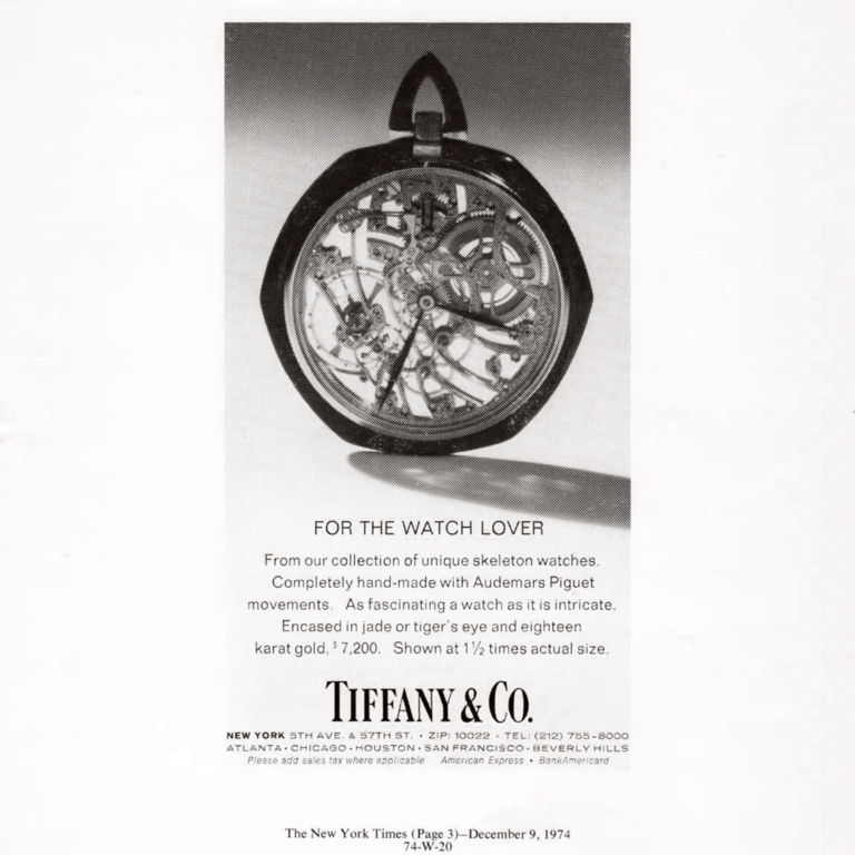 Tiffany archival advertisement - Tiffany