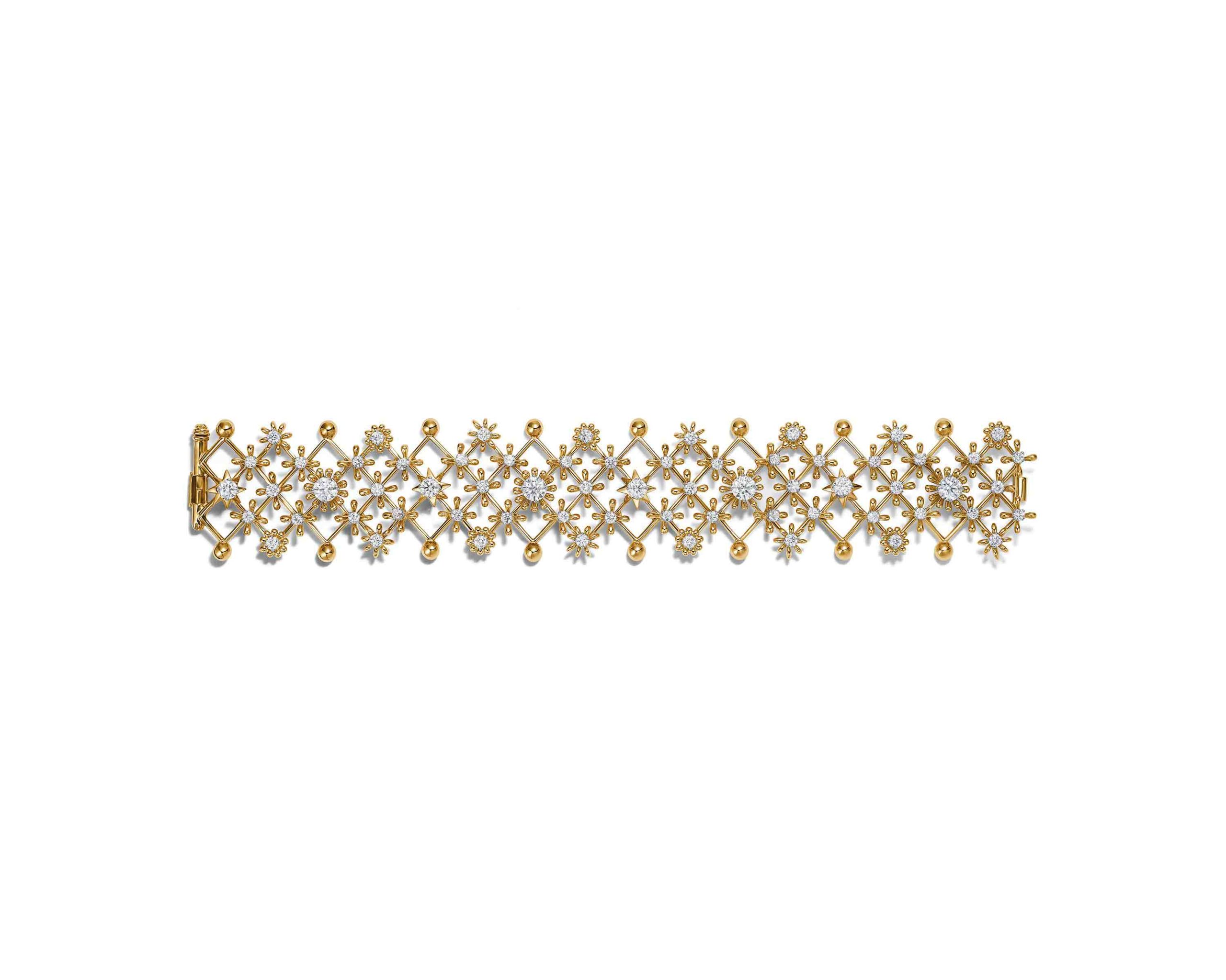 Tiffany & Co. Schlumberger® Flowers and Stars bracelet in 18k