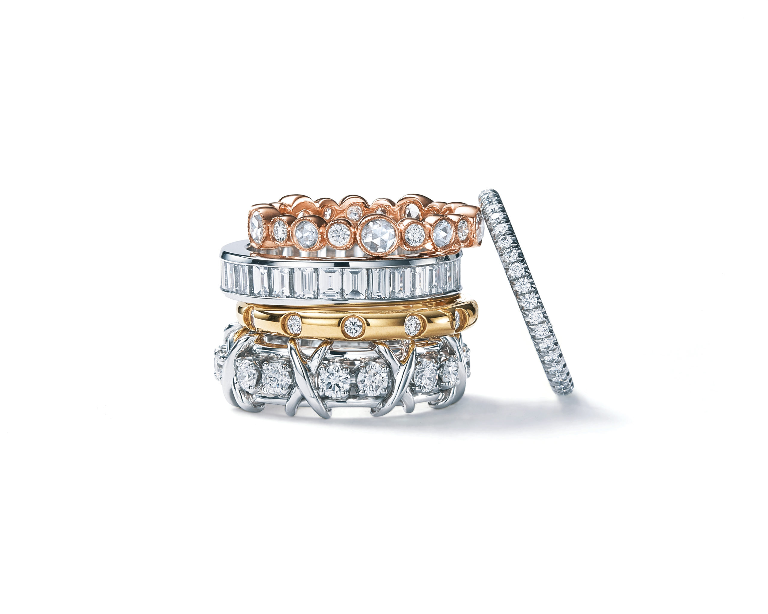 Tiffany diamond band rings Tiffany