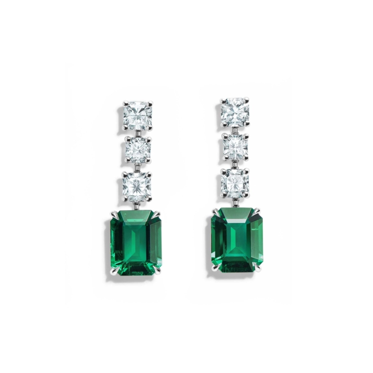 real emerald earrings tiffany