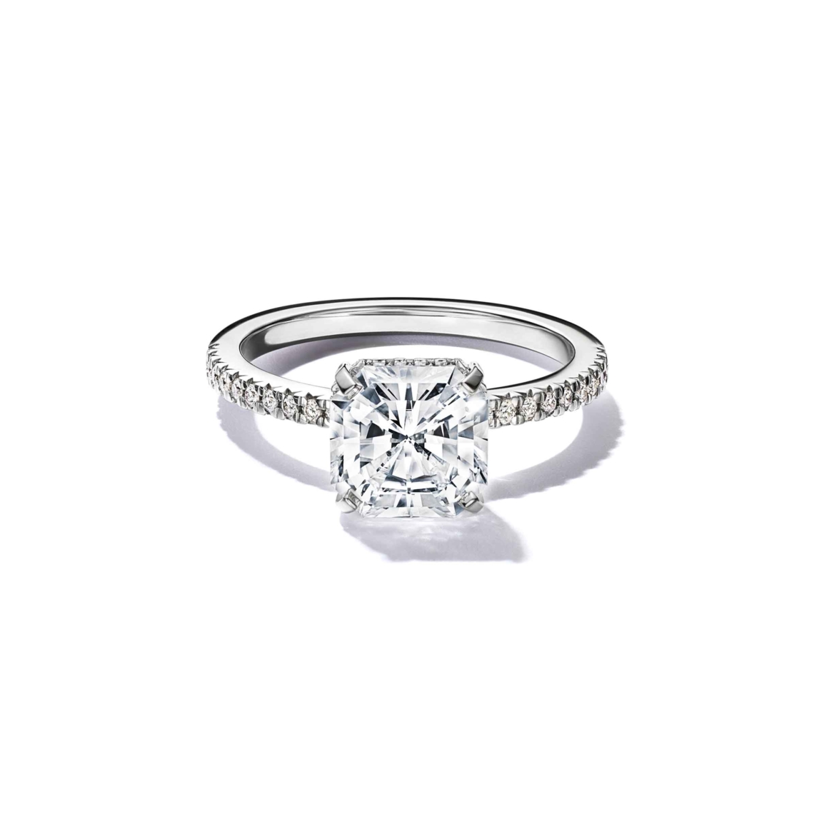 Tiffany True® engagement ring with a Tiffany True® diamond and a ...