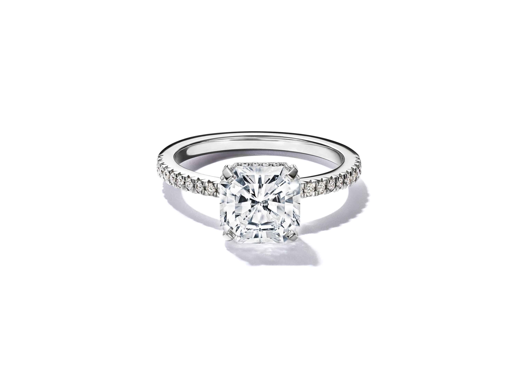 Tiffany True® engagement ring with a Tiffany True® diamond and a ...