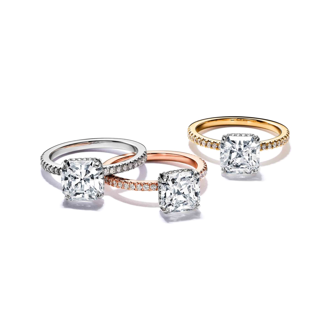 Tiffany True® engagement rings with a Tiffany True® diamond and a
